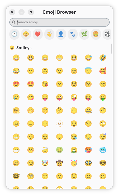 Emoji Browser screenshot
