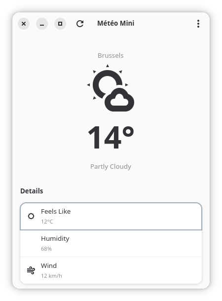 Météo Mini screenshot